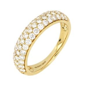 ‼️❌SOLD❌Diamond Dome Ring bony levy 6.5 18k